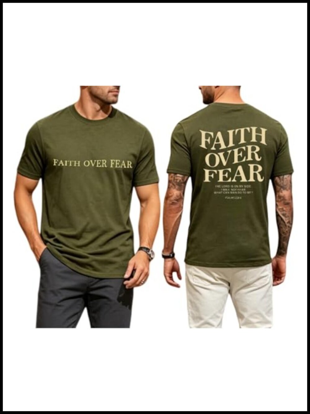 Men's Christian Faith T-Shirt Crewneck Short Sleeve Tee